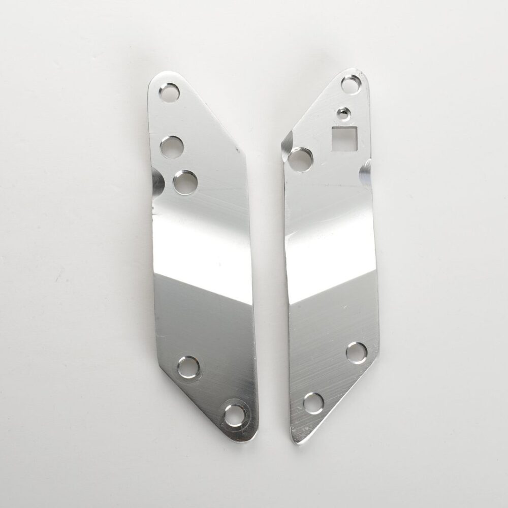 Micro Scooter 1007 holder plates left & right, silver